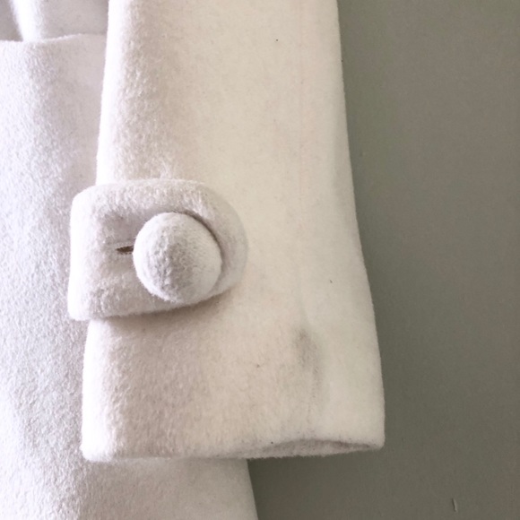 Angora wool ivory coat M - Picture 7 of 12